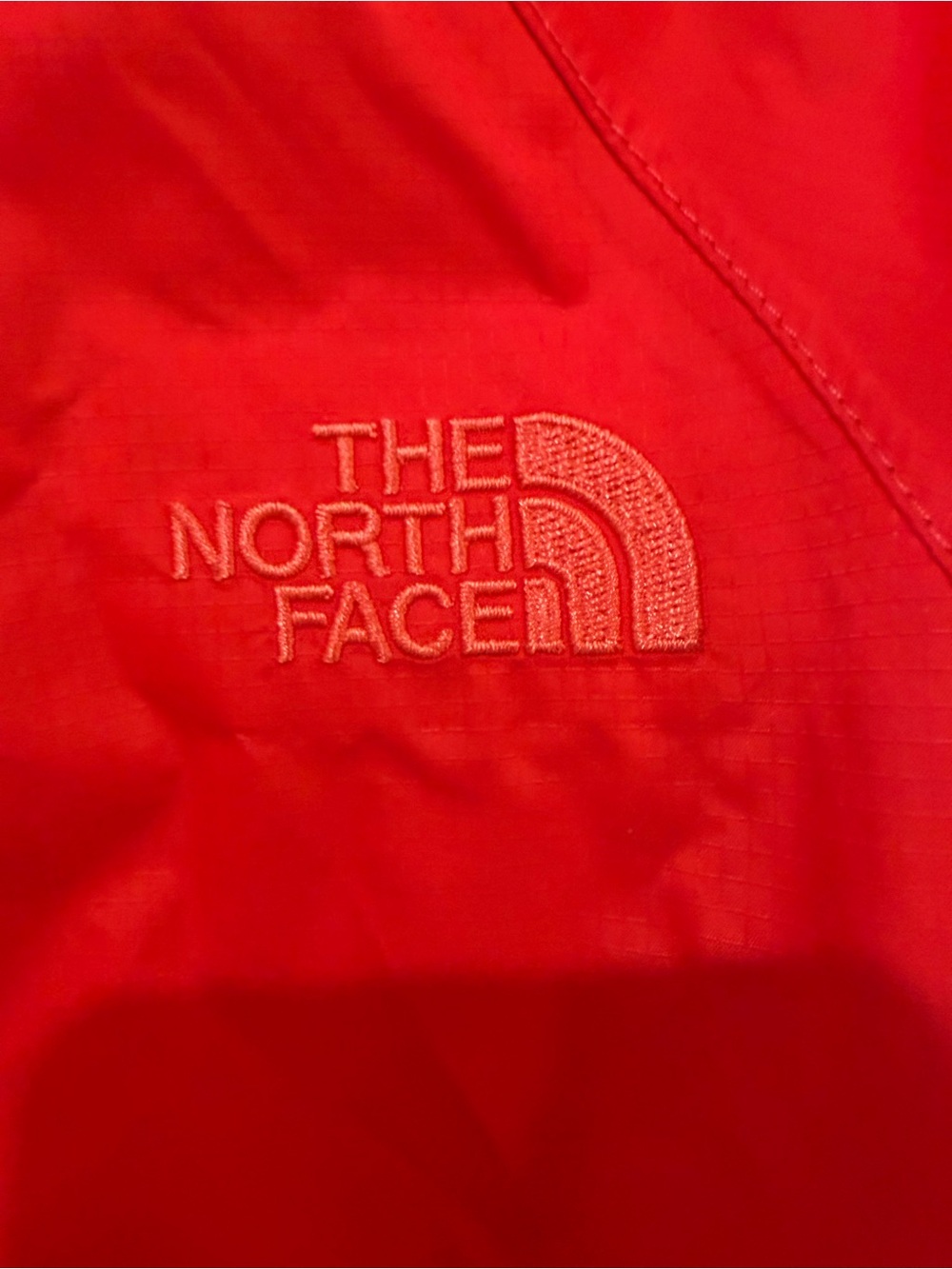 The North Face woman’s Dark Orange Waterproof Hooded Jacket - Picture 2 of 13